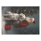 Engelse setter met sinterklaas feestelijke kerst tafelkleed (Voorkant (Horizontaal))