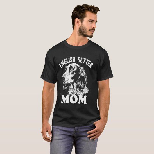 Engelse Setter Moeder T-shirt (Voorkant volledig)