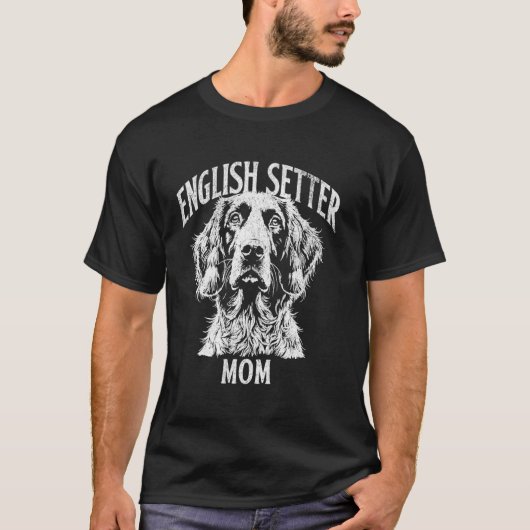 Engelse Setter Moeder T-shirt (Voorkant)