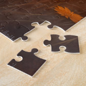 Engelse Setter Oogstmaan Halloween Kunst Legpuzzel (Zijkant)