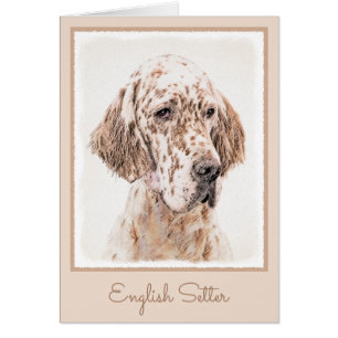 Engelse Setter Oranje Belton Painting Dog Art