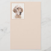 Engelse Setter Oranje Belton Painting Dog Art (Voorkant)