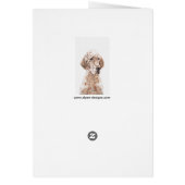 Engelse Setter Oranje Belton Painting Dog Art (Achterkant)