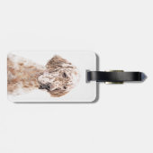 Engelse Setter Oranje Belton Painting Dog Art Bagagelabel (Achterkant horizontaal)