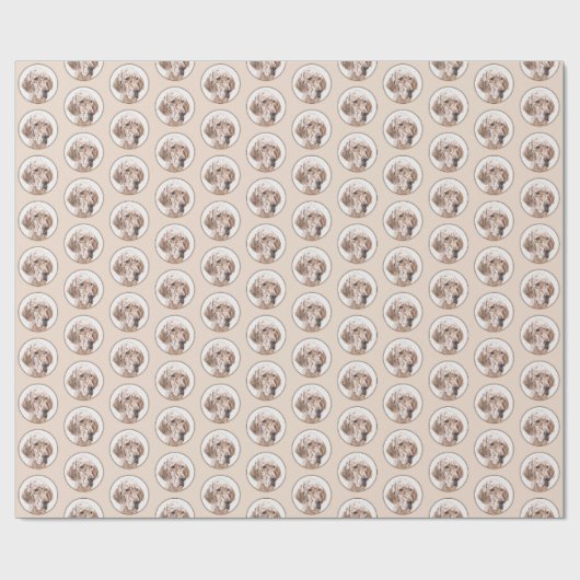 Engelse Setter Oranje Belton Painting Dog Art Cadeaupapier (Vlak)