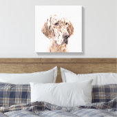 Engelse Setter Oranje Belton Painting Dog Art Canvas Afdruk (Insitu (Slaapkamer))