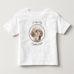 Engelse Setter Oranje Belton Painting Dog Art Kinder Shirts