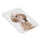 Engelse Setter Oranje Belton Painting Dog Art Magneet (Rechterzijde)