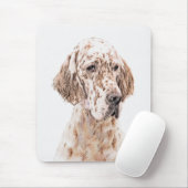 Engelse Setter Oranje Belton Painting Dog Art Muismat (Met muis)