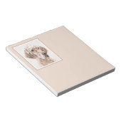 Engelse Setter Oranje Belton Painting Dog Art Notitieblok (Schuin)
