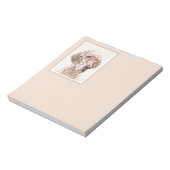 Engelse Setter Oranje Belton Painting Dog Art Notitieblok (Linkerzijde)