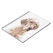 Engelse Setter Oranje Belton Painting Dog Art Notitieboek (Linkerzijde)