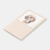 Engelse Setter Oranje Belton Painting Dog Art Post-it® Notes (Schuin)