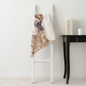 Engelse Setter Oranje Belton Painting Dog Art Sherpa Deken (In situ)