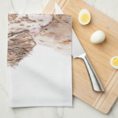 Engelse Setter Oranje Belton Painting Dog Art Theedoek (Quarter Fold)