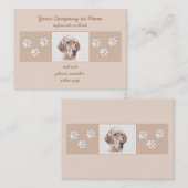 Engelse Setter Oranje Belton Painting Dog Art Visitekaartje (Voorkant / Achterkant)