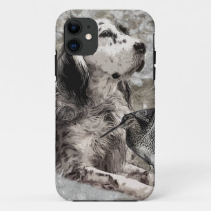 Engelse Setter Paperweight Foto Block Wood Wall Case-Mate iPhone Case