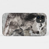 Engelse Setter Paperweight Foto Block Wood Wall Case-Mate iPhone Case (Achterkant (horizontaal))