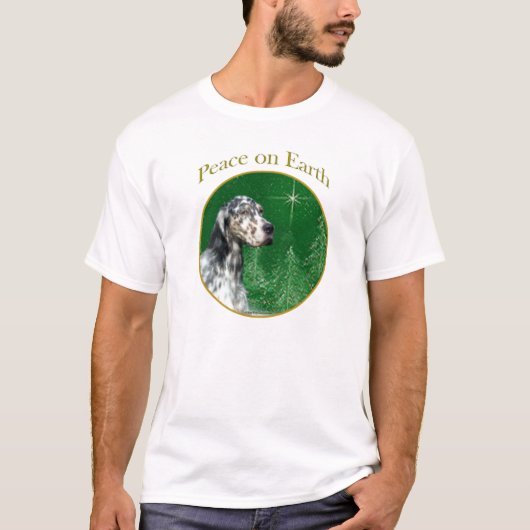 Engelse Setter Peace T-shirt (Voorkant)