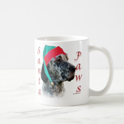 Engelse Setter Santa Paws Koffiemok (Rechts)