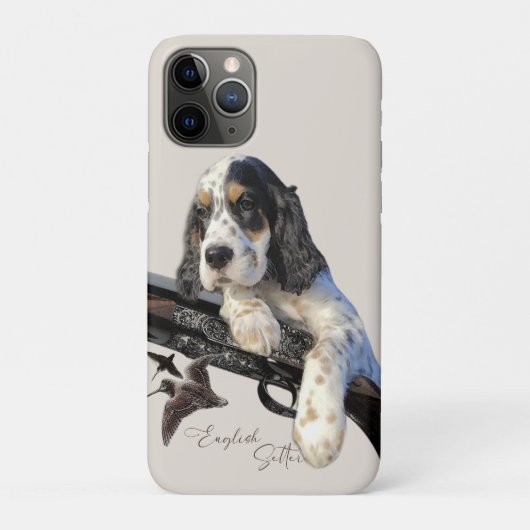 Engelse Setter, schattige Mok koffiekfles Tas Case-Mate iPhone Case (Achterkant)