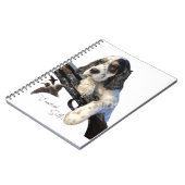 Engelse Setter, schattige Mok koffiekfles Tas Notitieboek (Linkerzijde)