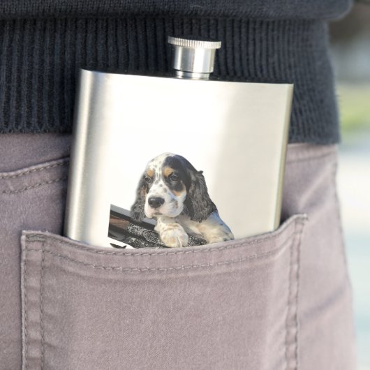 Engelse Setter, schattige puppy Coffee Mok Flask Flacon (Voorbeeld)