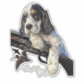 Engelse Setter, schattige puppy Sticker (Voorkant)