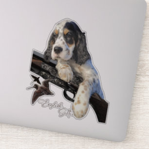 Engelse Setter, schattige puppy Sticker