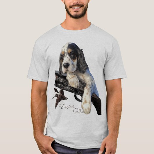 Engelse Setter, schattige puppy T-Shirt (Voorkant)