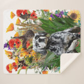 Engelse Setter Sherpa Deken (Voorkant (horizontaal))