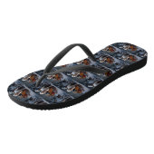 Engelse Setter Sneeuw slee kerst decoratie Teenslippers (Schuin)