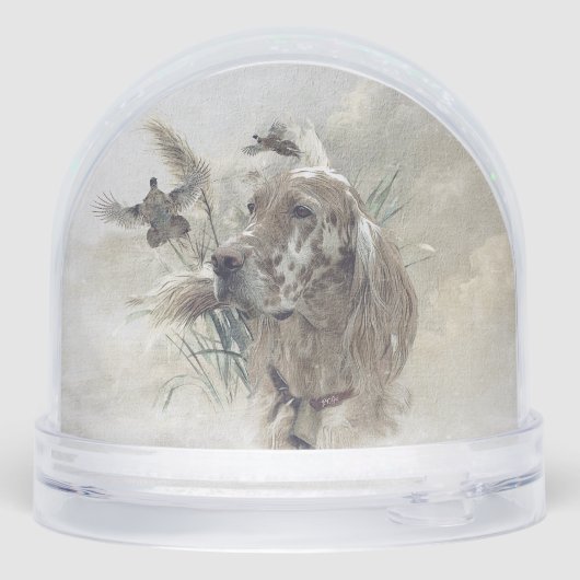 Engelse Setter Sneeuwbol (Achterkant)