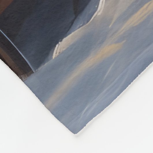 Engelse Setter Snowy Sleigh Kerst Decor Fleece Deken (Hoek)