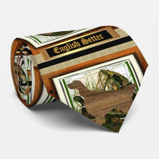 Engelse Setter Sporting Stropdas (Opgerold)