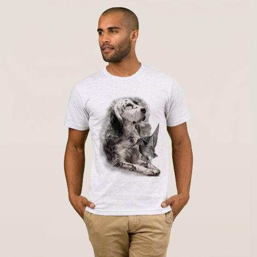 Engelse Setter T-shirt (Voorkant volledig)