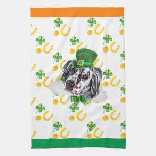 Engelse Setter Vakantiehuis Decoratie St. Patrick' Theedoek