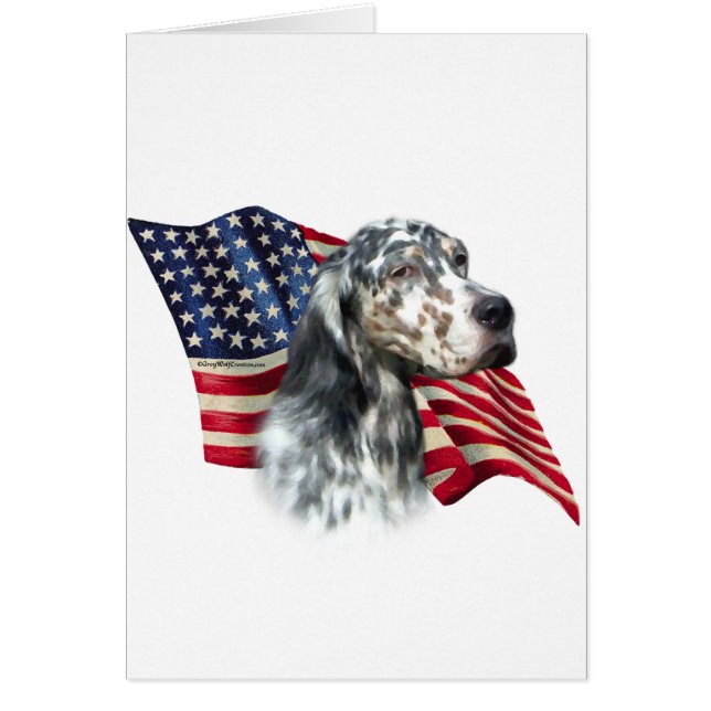 Engelse setter vlag (Voorkant)