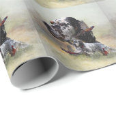 Engelse setter, vogeljacht cadeaupapier (Rol Hoek)