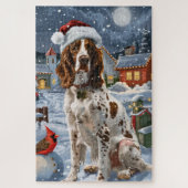 Engelse Setter Winter Wonderland Christmas Joy Legpuzzel (Verticaal)
