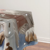 Engelse Setter Winter Wonderland Christmas Joy Tafelkleed (Voorbeeld)