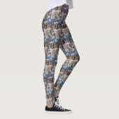 Engelse Setter Winter Wonderland Kerstvreugde Leggings (Rechts)