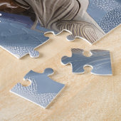 Engelse Setter Winter Wonderland Kerstvreugde Legpuzzel (Zijkant)