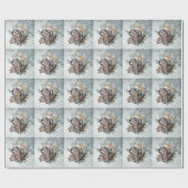 Engelse setter woodcock jacht cadeaupapier (Vlak)