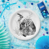 Engelse Setter, Woodcock jacht Papieren Bordje (Feest)