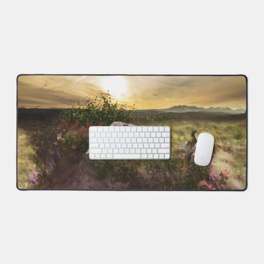 Engelse setters art bureaumat (Keyboard & Muis)