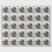 Engelse setters cadeaupapier (Vlak)