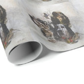 Engelse setters cadeaupapier (Rol Hoek)