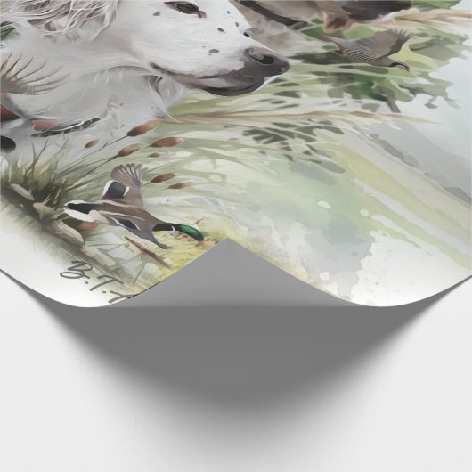 Engelse Setters Cadeaupapier (Hoek)