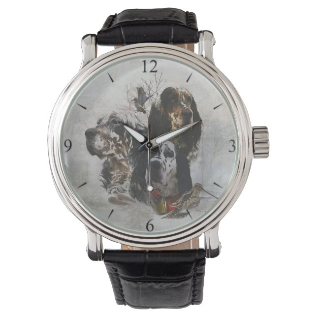Engelse Setters Horloge (Voorkant)